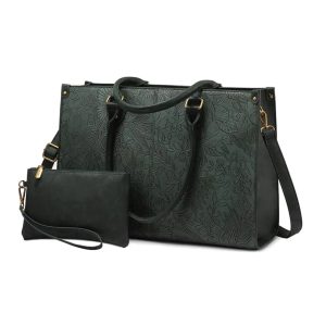 Laptop Bag, 15.6 inch Laptop Tote Bag Vintage Work Bags for Women Computer Bag Office Briefcase Handbag